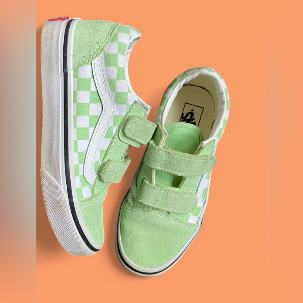 Vans Little Kids Old Skool V Checkerboard Shoe kids Size 13.5